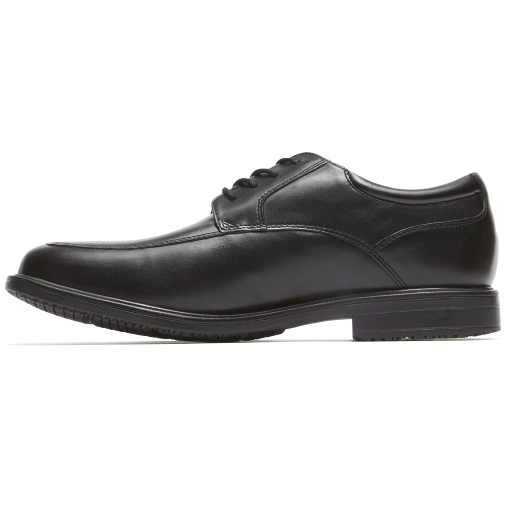 Rockport Dress Shoes For Mens Black - Essential Details II Apron Toe - MV6932840